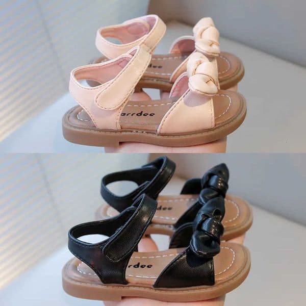 Princess Sandals Girls with Bow-knot Fashion Classic Baby Kids Beach Shoes Children Summer Sandals Simple Size 21-30 Hot Sale L260603
