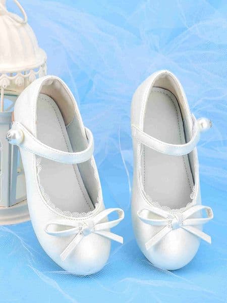 performance Girls childrens white with princess shoes dress suitable for formal dress shoes party flower girl wedding shoes C260603