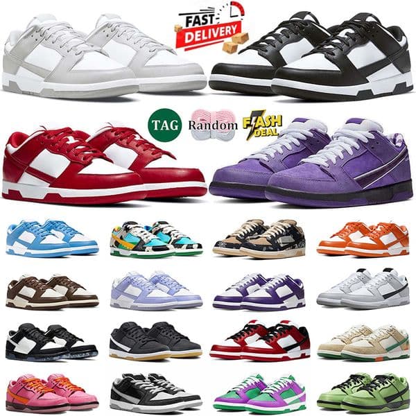 Designer Shoes Running Sneaker for Men Women Panda White Triple Black Medium Olive Grey Fog Syracuse GAI Outdoor Mens Trainers Sneakers