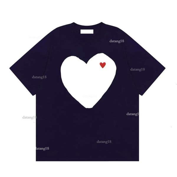 play shirt embroidery Fashion Summer Designer Shirts commes shirt Red Heart Tshirt Printed Casual T-Shirt Unisex Japan Sleeved Trend Luxury Tee 2c4