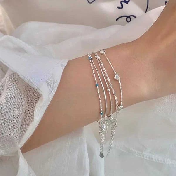 New 925 Sterling Silver Simple Style Personalized Charming Woman Birthday Gift for Friends Exquisite Jewelry M260603