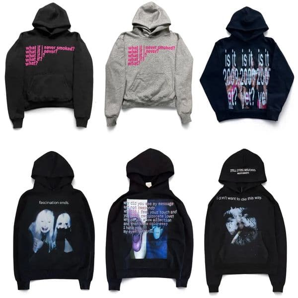 Harajuku Y2k Casual Print Hoodies Women Grunge Streetwear Sweatshirt Tops Goth Oversized Hoodie Clothes Tracksuit Men Clothing 260603