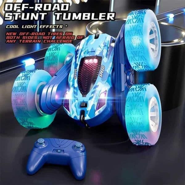 Rc Stunt Car Double Sided Flip 24G Remote Control Drifting Cars Rotation Rc Off Road Vehicle with Light Children Xmas Gift L260603