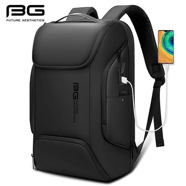 BANGE Business USB Charging Smart Backpacks Fits 156 Inch Laptop Commute Backpack WaterProof Carry On Bag for Men Travel Bags 260602