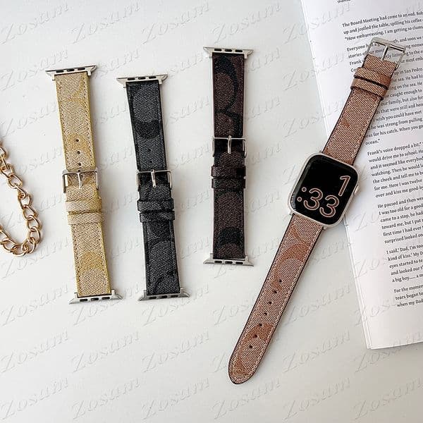 Designer Retro Leather Smart Watch Strap for iWatch Series S11 10 42MM 46MM 9 8 7 6 5 4 3 Ultra 2 Se Wristband Watches Band Luxury Bracelet 38MM 40MM 41MM 44MM 45MM 49MM