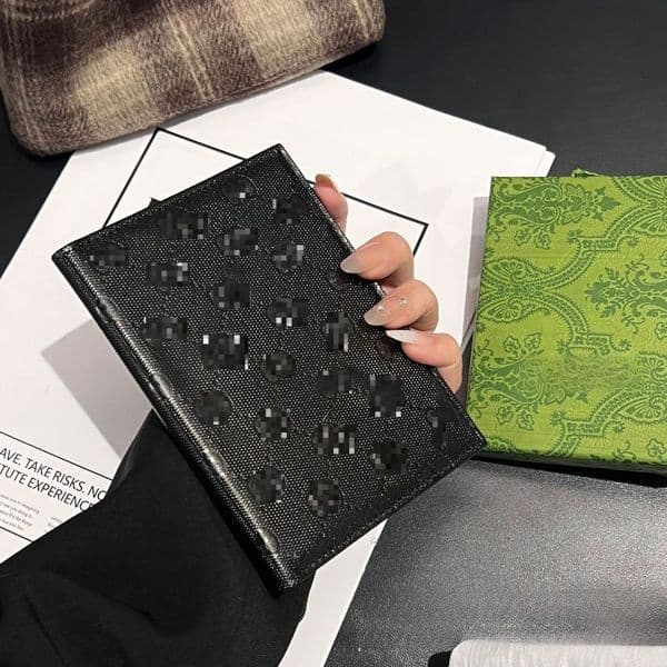 Double-Sided Elegant Passport and Credit Card Holder - Durable Vegan Leather