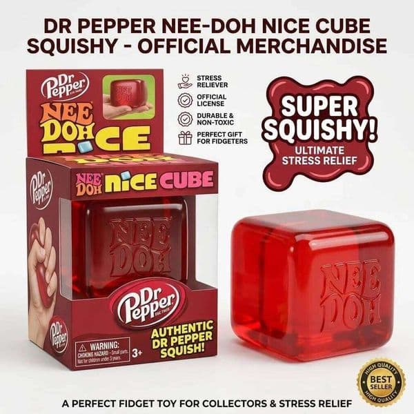 New Needoh Nice Stress Reliever Fidget Tool Anxiety Focus Desk Sensory for Adults Kids Cube Squishy Toy 26L0603