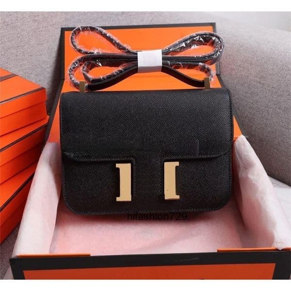 10a Top quality constances bag designer bag shoulder bag handbag tote bag 10a epsom calfskin crossbody wax thread hand sewn 19cm 24cm bags designer women bag 3I51