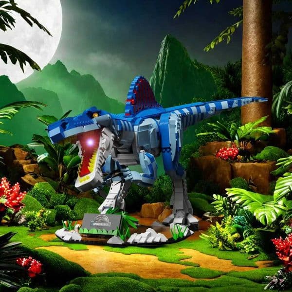 Dinosaur Building Blocks 2086PCS Toys Model Blue Spine Dragon Assemble Puzzle Bricks Toy Sets For Kid Desktop Ornament Gifts J260603
