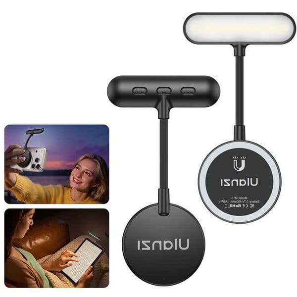 M10 Magnetic Flexible Ulanzi Phone Light 5-Level Color Temperature Brightness Adjustable for Smartphone Livestreaming Vlog Shots M260603