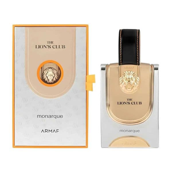 Lions Armaf the Club Monarque Mens Eau De Parfum 34oz Rich Oriental Scent with Sweet Grass Accords Long-Lasting Spray Z260603