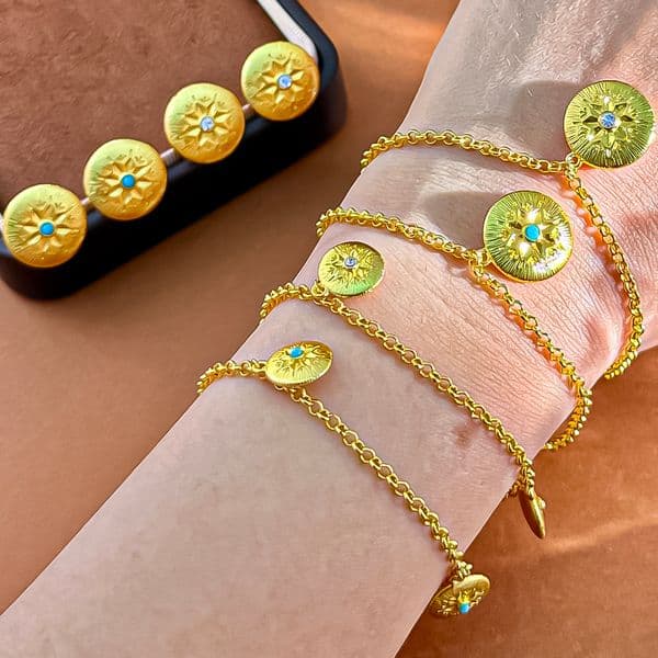 Vintage Turquoise Bangle Bracelet Gold Tone Crystal Accent Woven Texture Engraved Statement Jewelry Fashion Accessory Gift Women For Gift Buyers Collectors Today