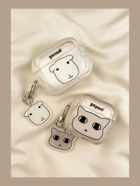 Ins Ganadi Cute Puppy Lovely Kitten Headset Cases for 1 2 Pro 3 2025 Earphone Cover for 4 2024T260602