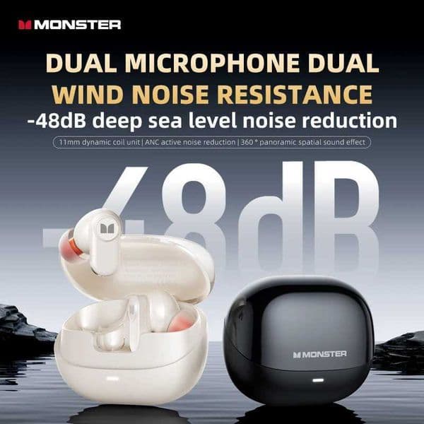 AIRSTAR M300 Monster OWS Gaming Wireless Earphones Bluetooth 6.0 Ear Clip Sports Earbuds HD Calls Noise Cancelling Headphones L260602E2HL