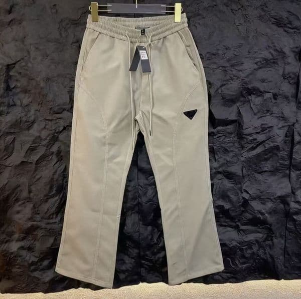 Designer Micro Flare Casual pants For Men Spring Summer Straight Leg Loose Wide Leg quick drying Long Trousers