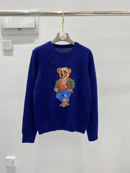 Women's bear Sweater Designer Sweater Women Bear Sweater Rals Women Sweater Bear Knitted Sweater Pullover Letter Embroidery Womens Jumpers Sweater Men 2026 e3d