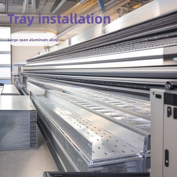Tray-type tray, tray-type large-span aluminum alloy ladder-type, stainless steel trough-type cable tray