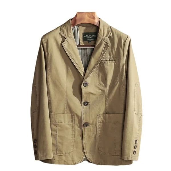 European Plus Size Mens Jacket Elegant Italian Style Gentleman Business Lapel Loose Casual Slim Fit Three Buttons Blazer 260507ww
