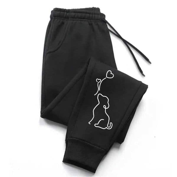 Womens 2025 Sweatpants Cute Dog Casual Pants Daily Outdoors Sports Jogging Trousers Hot Sales Soft Woman Pants Street D260603
