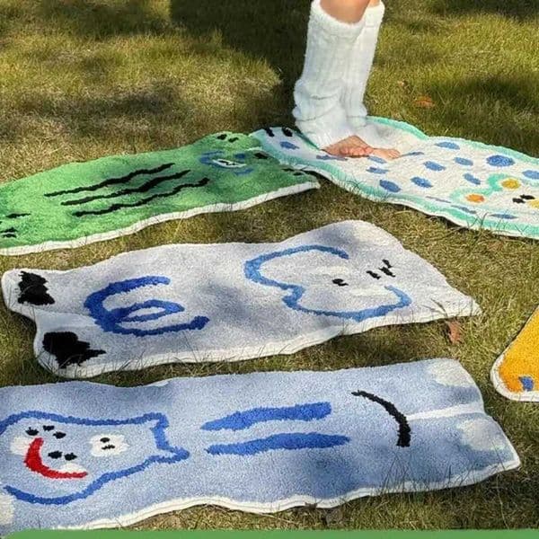 Vikama Cartoon Animal Imitation Cashmere Rug Comfortable Soft Bedroom Bed Blanket Housewarming Children Gift Home Decor C260603