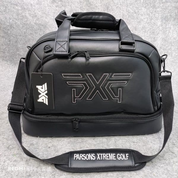 Golf Bags Large-capacity Double-layer Handbag, Unisex Shoulder Sports Bag, Separate Shoe Compartment For Fitness, Travel, Business