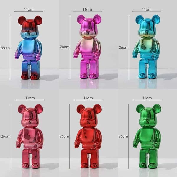 light High quality statue Nordic luxury violence bear decoration figure hand creative art living room TV cabinet entrance room desktop decoration toys Y260604