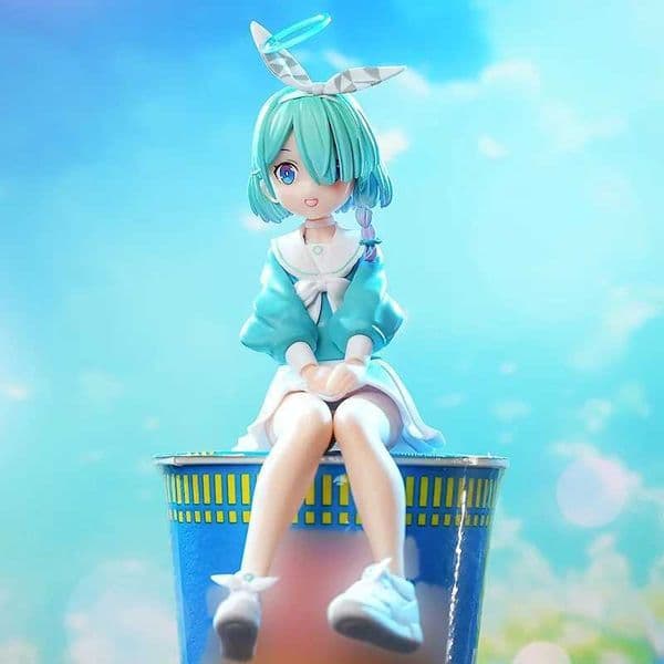 Blue Archive Arona Anime Figure Sitting Pose Alona Sailor Suit Cute Kawaii Girl Car Dashboard Desktop Decoration Gifts L260604QQU1
