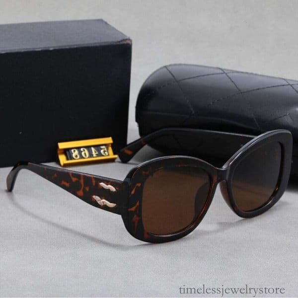 Designer channels sunglasses Womens Sunglasses 5468 Rhinestones UV Protection Square Round Face Slimming Sunglasses cc sunglasses