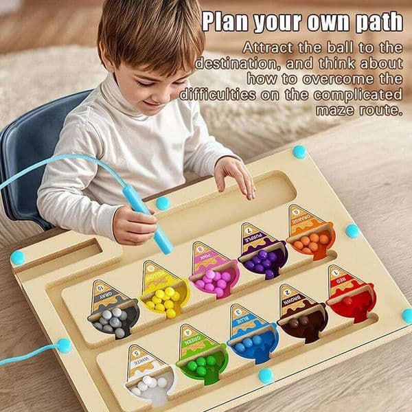 Maze Toy With Magnetic Digital Beads For Puzzle Practice And Attention Training Games Strengthens Problem Solving Skill 26W0604