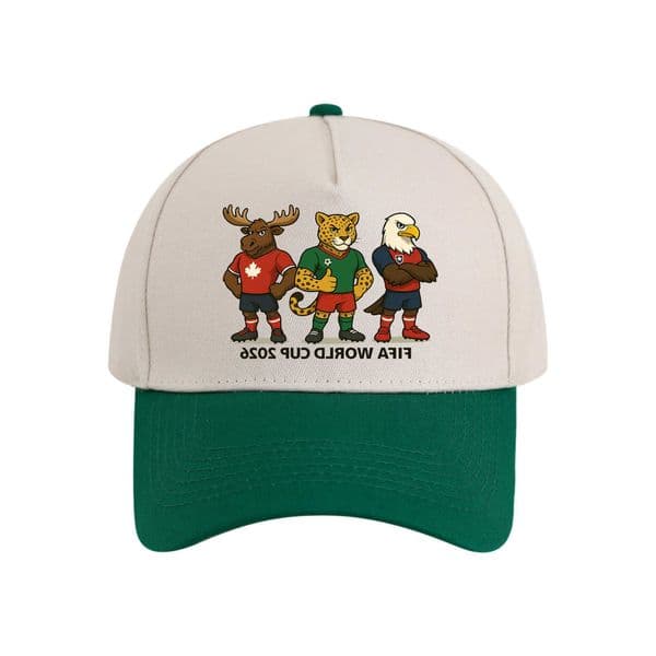 World Cup 2026 Mascot Baseball Cap USA Mexico Canada Clutch Zayu Maple Dad Hat Unisex Football Fan Cap Unisex Buckle S260604