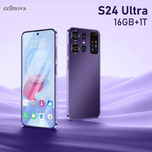 S24Ultra smartphone with high-definition large screen, multiple colors, Android 13, facial ID, fingerprint ID