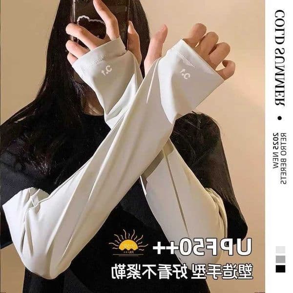 Sleeves UV Sun Protection Arm Summer Cooling Ice silk sleeve Women Men Sports cycling Arm Cover Outdoor Sunshade Sleeves M260604
