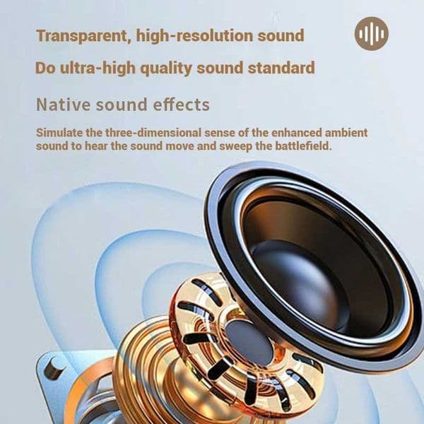 Wireless Subwoofer Gaming Bluetooth Headphones Over Ear HIFI Stereo Headset Noise Reduction Sports Earphones Music Player HD MicL260604