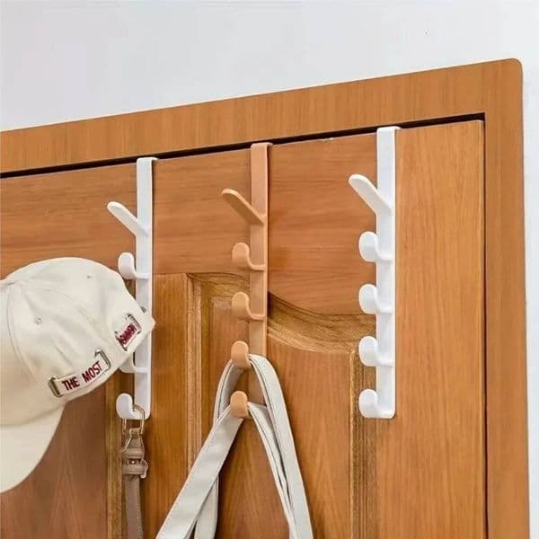 Bedroom Hanger Clothes Hanging Rack Over The Door Plastic Home Storage Organization Hooks, Purse Holder For Bags Rails ddmynov
