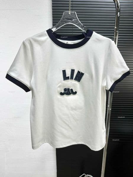 t-shirt designer women brand clothing girl summer shirt fashion 3D embroidery logo T-shirt ladies short sleeve shirt lady round neck t-shirt May 06