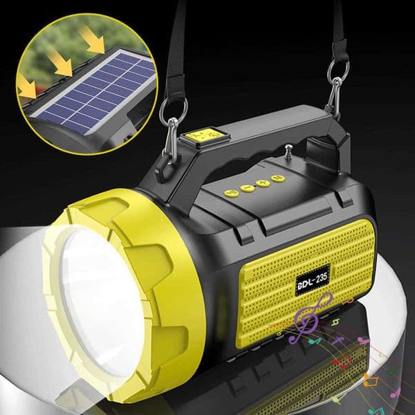 Audio Bluetooth Outdoor Speaker Wireless Card Insertion Solar Creative Multifunctional Flashlight Portable Speaker L260604
