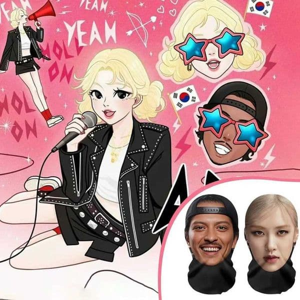 NEW APT Rose Mars 3D Printed Seamless Face Mask Celebrity Face All Face Mask Funny Head Cover Riding Scarf Cosplay Headwear C260604