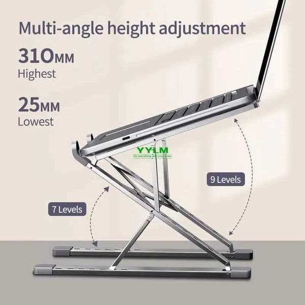 aluminum High-efficiency alloy laptop stand adjustable heat-dissipating portable and foldableT2600604