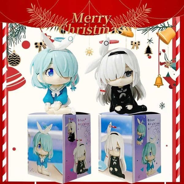 Game Blue Archive Arona q-version kawaii Joint mobility Action Figure PVC Mode Toy Doll Desk Decor Collection Christmas Gifts L2606044U2X