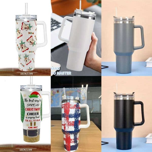 304 Stainless Steel Insulated 40oz Water BottleThermal Coffee Car Cup Cold Hot gs Vacuum Flask With Handle StrawFor Sport 26L0506 Y260604