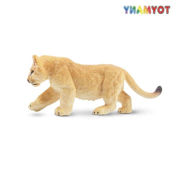 Simulation Toymany Lion Cub Wildlife Animal Model Toy Mini Figures Dolls Action Figurines Toy Children Gife Cake Decoration L260604ERW3