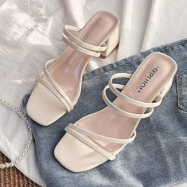 Women High Heel Sandals Summer Casual Female Shoes Woman Square Heel Open Toe Ankle Strap Ladies Sandalias Wedge Shoe 260604