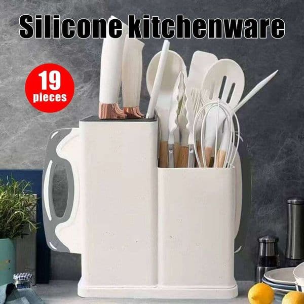19 sets of kitchen knives with a holder, professional high carbon stainless steel cooking knife set,holiday gifts W260604