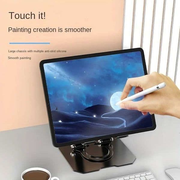 stylus Free pen360 Rotatable Adjustable Tablet Stand Foldable Desktop Holder for 47-12 iPad Pro/Air/Mini TabletT2600604