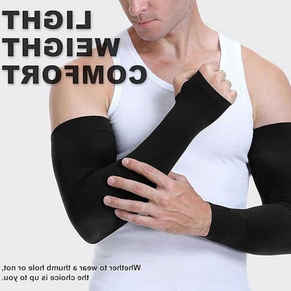 UPF Cycling Sun 50 Sleeves Arm Covers for UV ProtectionBreathable Nylon Lightweight Cooling for Running Driving Outdoor M260604
