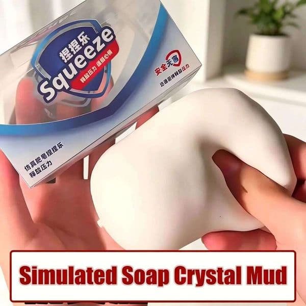 Soap Squishy Crunchy Stress Ball Fidget ASMR Round Blocks Inner Filled Squeeze Anti-Stress Toy Soft Decompression Gift 26Y0604