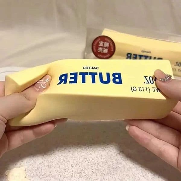 Toys Butter Stick Squishy Fidget Elastic Cheese Stick Funny Squeeze Prank Toy Stress Anxiety Relief Game M260604