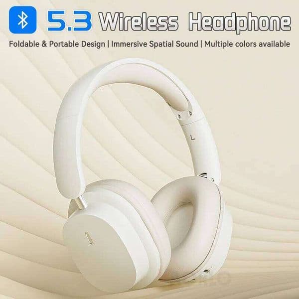 Bluetooth 5.3 Fashion Wireless Headphones HIFI Stereo Portable Over-ear Business Headset Low Latency Gaming Earphones With Mic W260604