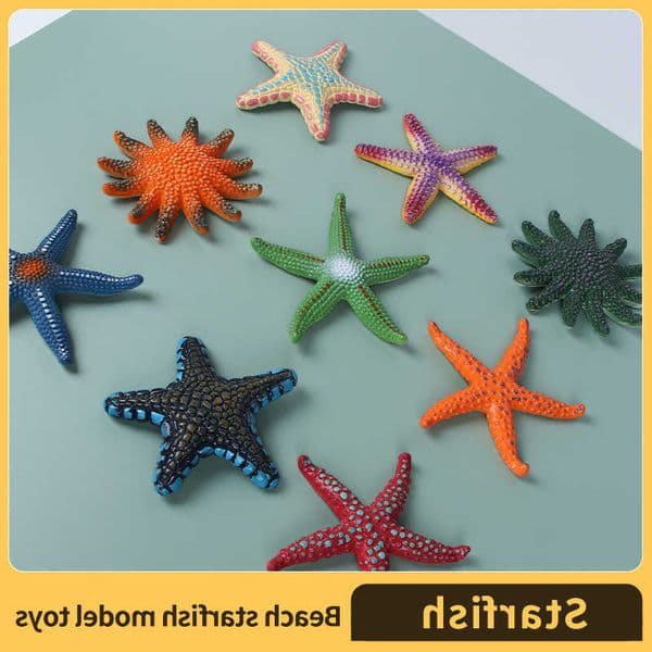 Figurine Starfish - Vibrant 45 Sea Star Figure - Educational Toy for Boys Girls and Kids Ages 3 L260604JPCW