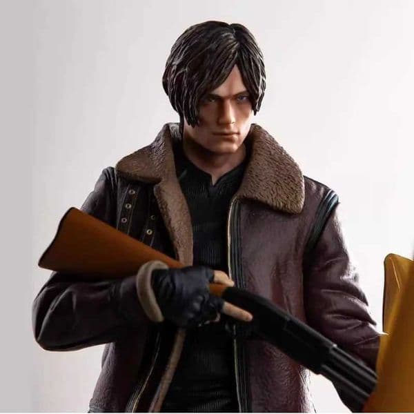 New In Stock 30cm Movie Game Character Leon S Kennedy Figure Gk Statue Model Collection Toy Desktop Doll L2606045ITG